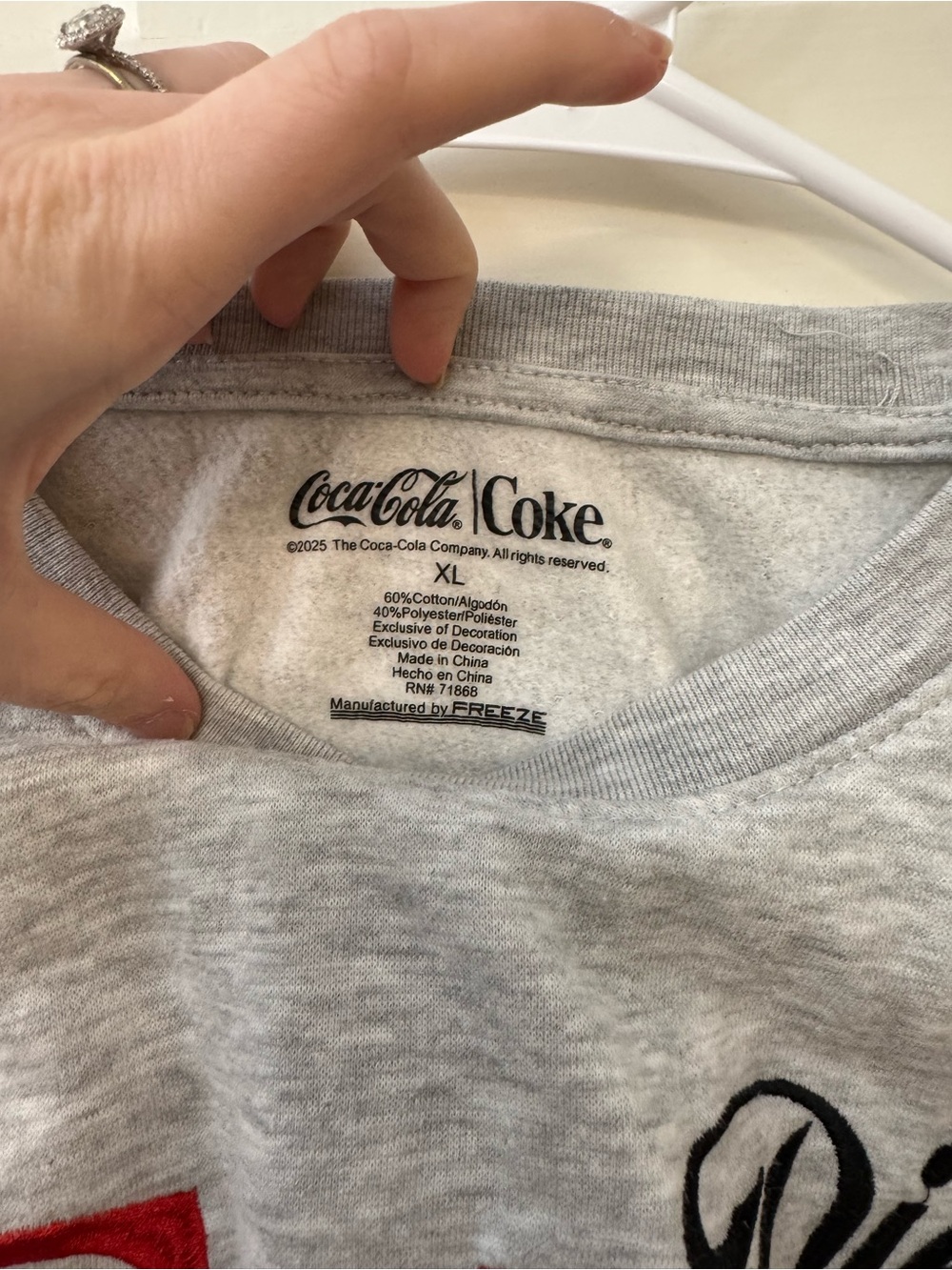 Coca Cola Official Licensing Diet Coke Crewneck Sweatshirt - Size XL - Picture 4 of 4